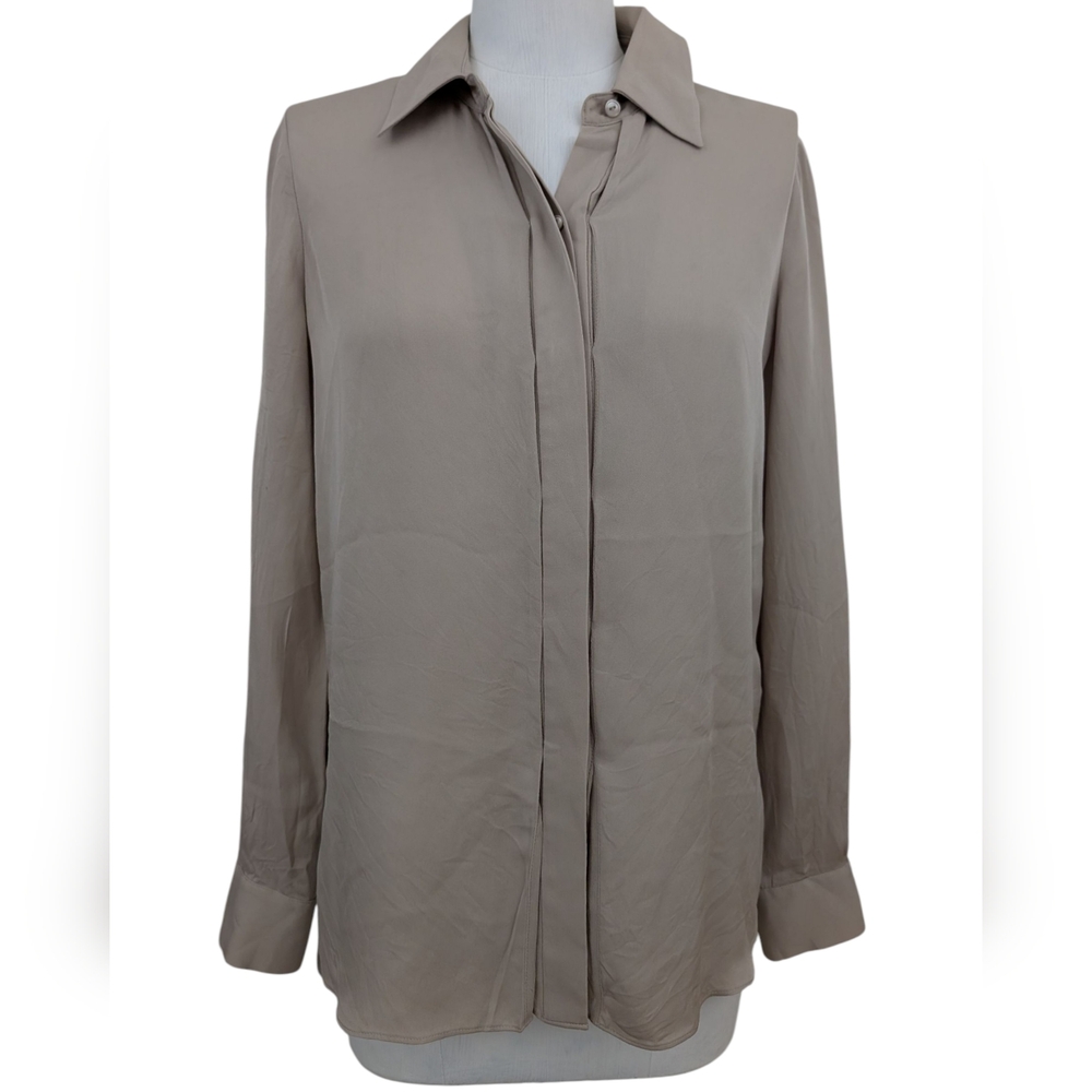 Vince silk button down shirt